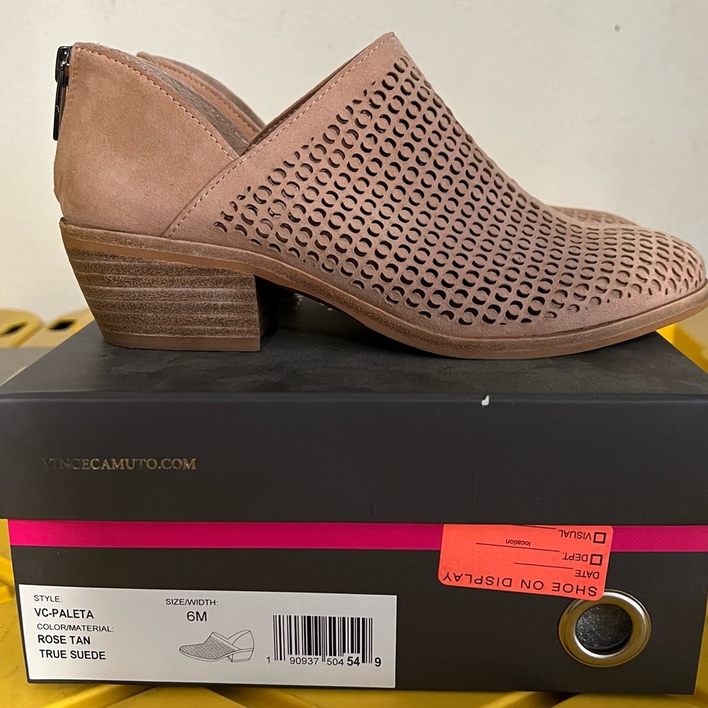Brand new Vince Canute nude booties size 6